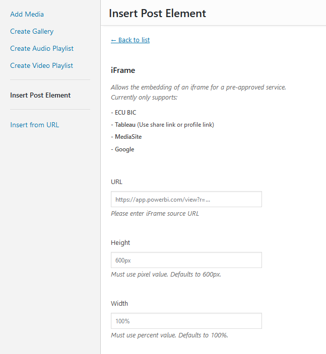 Google maps embed wordpress ecu